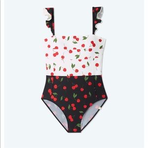 Cherry on top Summersalt ruffle bathing suit NWT